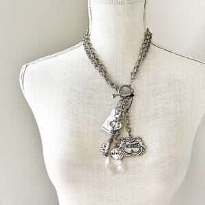 Chico's NEW 35th Anniversary Silver Charm Necklace